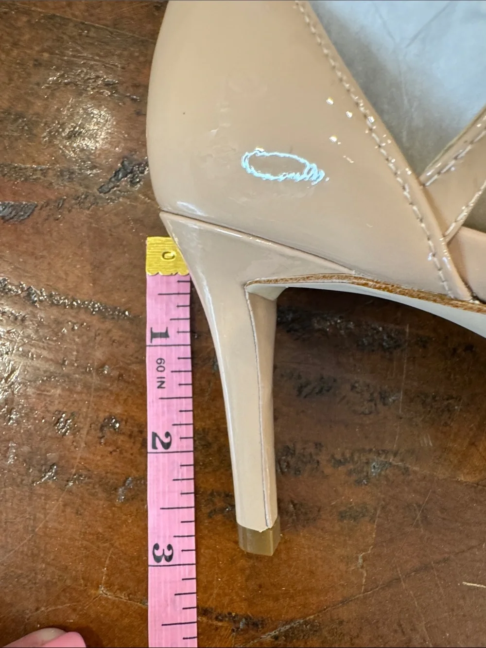 Michael Kors Nude Patent Strappy High Heel Sandals - Picture 2 of 7